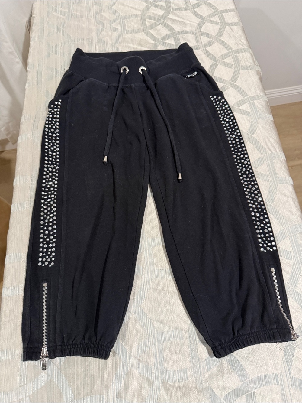 Bebe rhinestone sweatpants